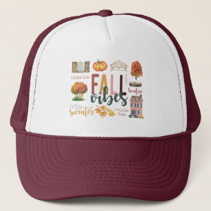 Herfst Vibes Autumn Favorieten Rustieke Waterverf Trucker Pet