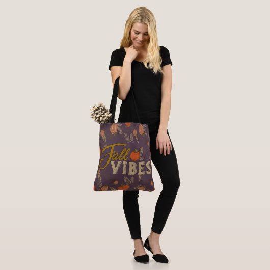 Herfst Vibes Autumn Pumpkin Patch Tote Bag (Op model)