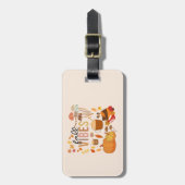 Herfst Vibes Bagagelabel (Voorkant verticaal)