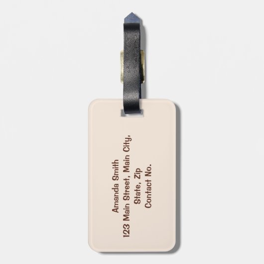 Herfst Vibes Bagagelabel (Achterkant verticaal)