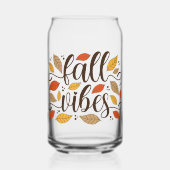 Herfst Vibes Blikvorm Glas (Voorkant)