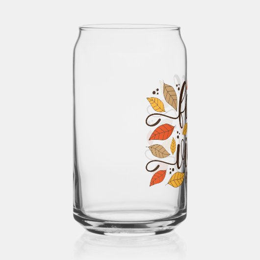 Herfst Vibes Blikvorm Glas (Rechts)