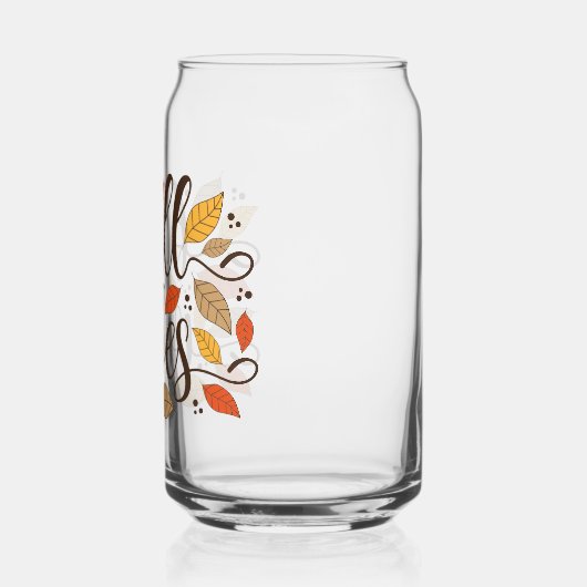 Herfst Vibes Blikvorm Glas (Links)