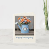 Herfst Vibes Bloemen Thanksgiving Leraar Groet Kaart (Voorkant)