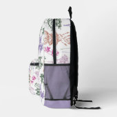 Herfst Vibes Botanicals Aangepaste naam Bedrukte Rugzak (Rechts)