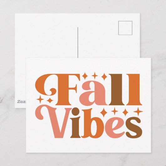 Herfst Vibes Briefkaart (Voorkant / Achterkant)