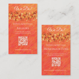 Herfst Vibes-Bruiloft Ringen-Registry- Visitekaartje