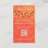 Herfst Vibes-Bruiloft Ringen-Registry- Visitekaartje (Achterkant)