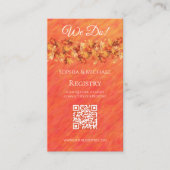 Herfst Vibes-Bruiloft Ringen-Registry- Visitekaartje (Voorkant)