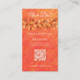 Herfst Vibes-Bruiloft Ringen-Registry- Visitekaartje