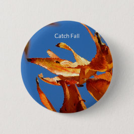 Herfst Vibes Button – Autumn Leaves Design