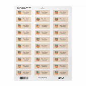 Herfst Vibes Calligraphy Script Retouradres Etiket (Full Sheet)
