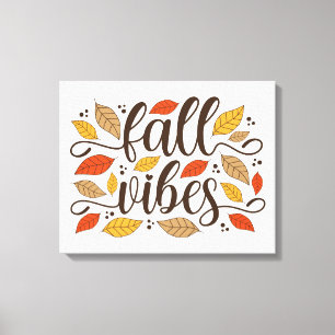 Herfst Vibes Canvas Afdruk