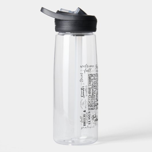 Herfst Vibes Clear Water Fles (Rechts)