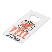 Herfst Vibes Creditkaart Flessenopener (Achterkant Gekanteld)