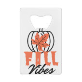 Herfst Vibes Creditkaart Flessenopener (Achterkant)