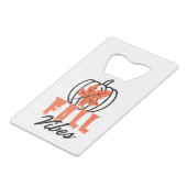 Herfst Vibes Creditkaart Flessenopener (Voorkant Gekanteld)