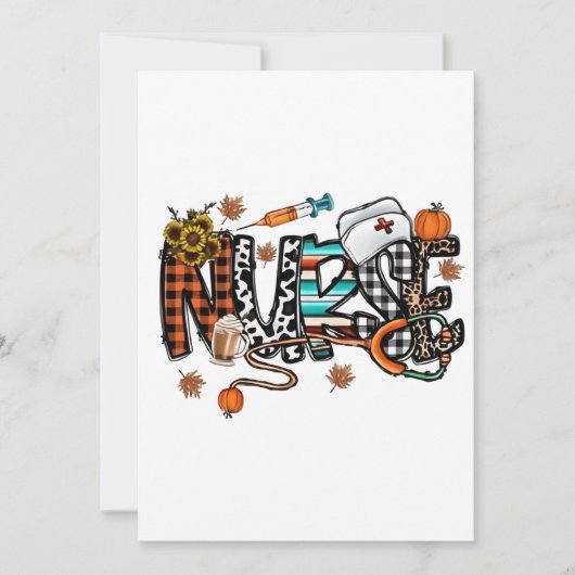 Herfst Vibes dat het leven zurse Herfst seizoensge Aankondiging (Voorkant)