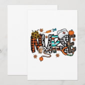 Herfst Vibes dat het leven zurse Herfst seizoensge Aankondiging (Voorkant / Achterkant)