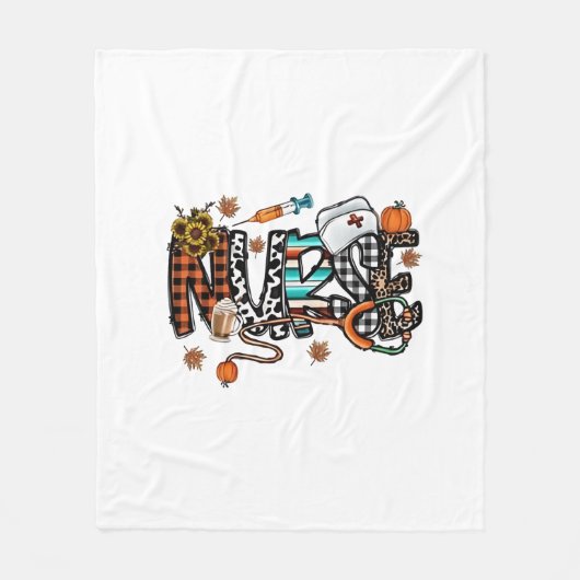 Herfst Vibes dat het leven zurse Herfst seizoensge Fleece Deken (Voorkant)
