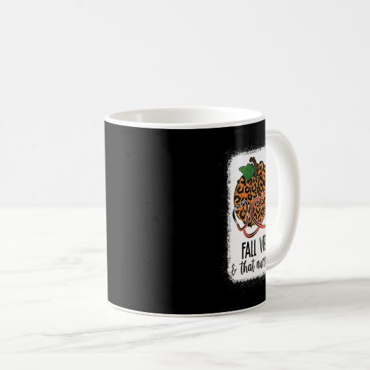Herfst Vibes dat het leven zurse Herfst seizoensge Koffiemok (Voorkant rechts)