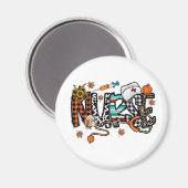 Herfst Vibes dat het leven zurse Herfst seizoensge Magneet (Voorkant / Achterkant)