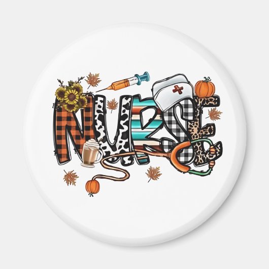 Herfst Vibes dat het leven zurse Herfst seizoensge Magneet (Voorkant)