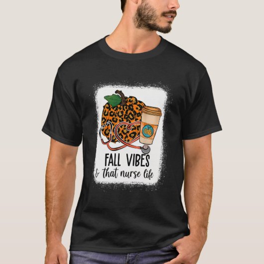 Herfst Vibes dat het leven zurse Herfst seizoensge T-shirt (Voorkant)