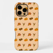 Herfst Vibes Deer Maple Leaves Pompoen eikels iPhone Hoesje (Achterkant)