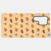 Herfst Vibes Deer Maple Leaves Pompoen eikels Samsung Galaxy Hoesje (Achterkant horizontaal)