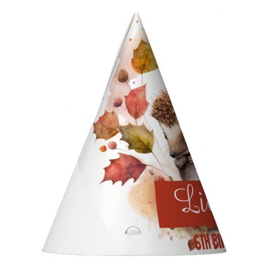 Herfst Vibes egel - Verjaardagsfeest Pet Feesthoedjes (Links)