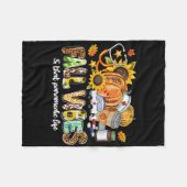 Herfst vibes en dat paramedische leven pompoen lui fleece deken (Voorkant (Horizontaal))