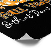 Herfst vibes en dat tandheelkundige leven tand pom poster (Hoek)