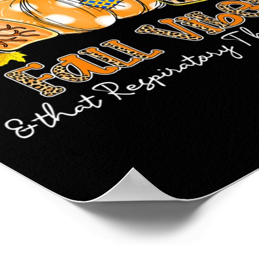 Herfst vibes en die ademhalingstherapie leven long poster (Hoek)