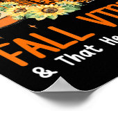 Herfst Vibes en die headstart life pompoen Herfst Poster (Hoek)