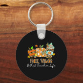 Herfst Vibes en die lerarenleven Apple Pencil Pump Sleutelhanger (Voorkant)