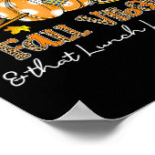 Herfst vibes en die lunch Lady Life pompoen specer Poster (Hoek)