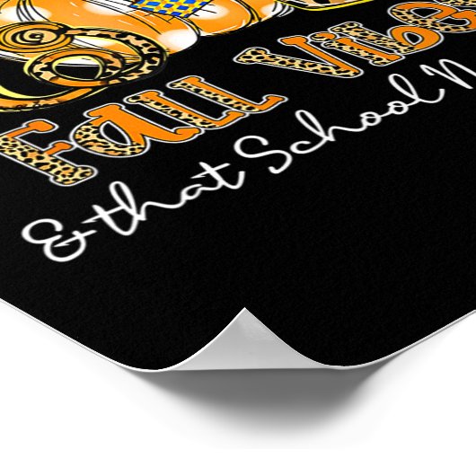 Herfst Vibes en die schoolverpleegster Life Stetho Poster (Hoek)