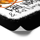 Herfst Vibes en die verpleegschool verpleegster He Poster (Hoek)