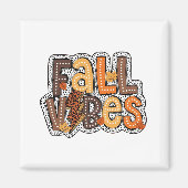 Herfst Vibes Fall Leaves Pumpkin Spice Thanksgivin Magneet (Voorkant)
