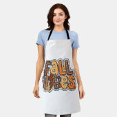 Herfst Vibes Fall Leaves Pumpkin Spice Thanksgivin Schort (Gedragen)