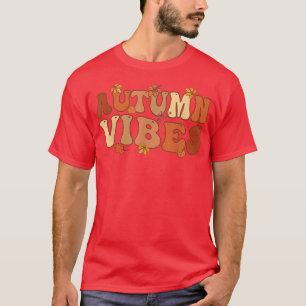 herfst Vibes Falling Leaves Pumpkin Spice Harvest T-shirt