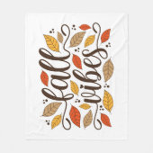 Herfst Vibes Fleece Deken (Voorkant)
