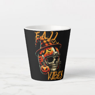 Herfst Vibes Football Schedel - Halloween Mok