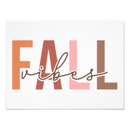 Herfst Vibes Foto Afdruk