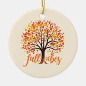 Herfst Vibes – Gezellige Herfst Keramisch Ornament (Voorkant)