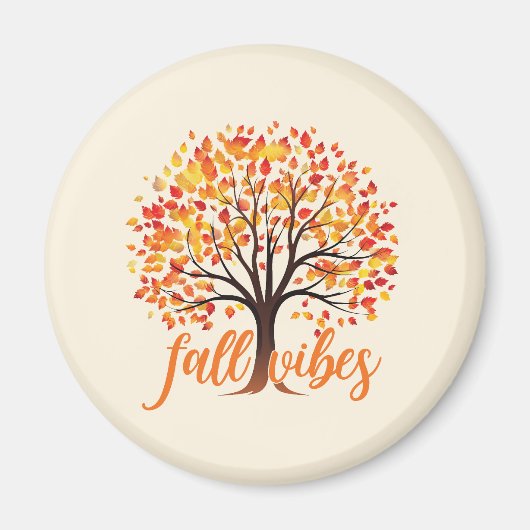Herfst Vibes – Gezellige Herfst Magneet (Voorkant)