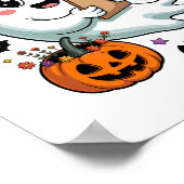 Herfst Vibes Ghost Nurse Autumn Poster (Hoek)