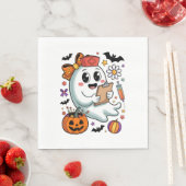 Herfst Vibes Ghost Nurse Autumn Servet (Insitu)