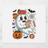 Herfst Vibes Ghost Nurse Autumn Sparkling Wijnetiket (Enkel label)
